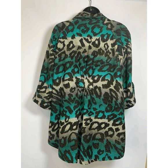 Multiples Animal Print Blazer - Picture 2 of 9
